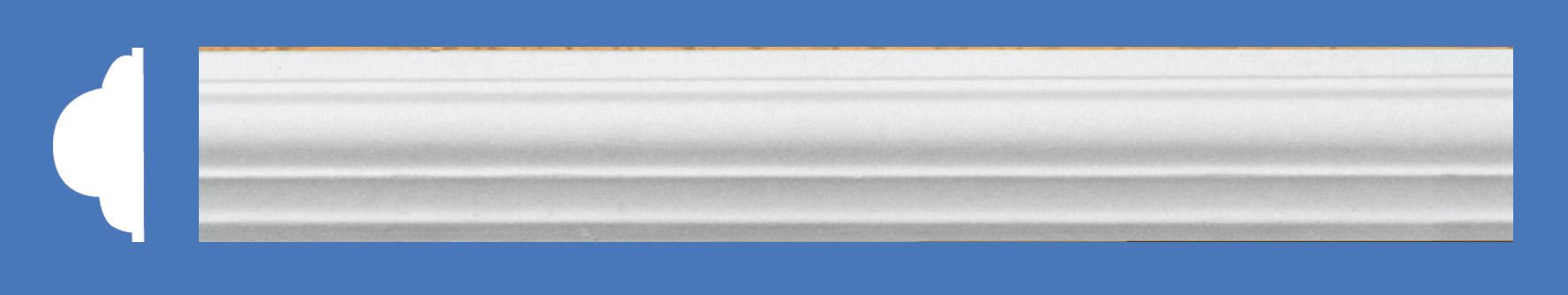 10 PZ Di *CORNICETTA IN GESSO ART. C03412  ML.1,5