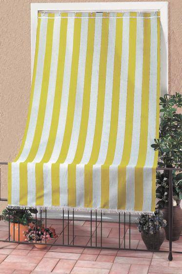 1 PZ Di *TENDA DA SOLE CM.140X300 GIALL/RIG.