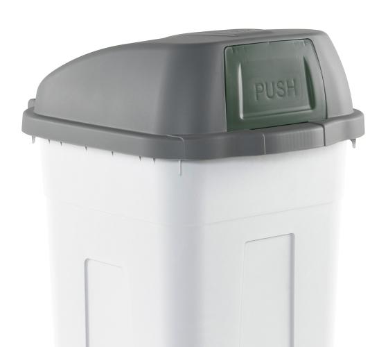 1 PZ Di COPERCHIO "PUSH" PER PATTUMIERA LT.100 VERDE