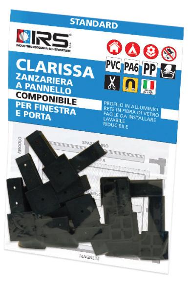 1 PZ Di *ZANZARIERA IRS CLARISSA BL 8 ANGOLI