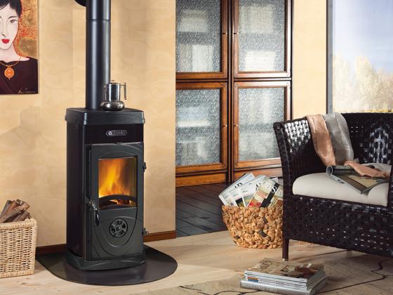 1 PZ Di STUFA A FUOCO CONTINUO SUPER MAX NERA