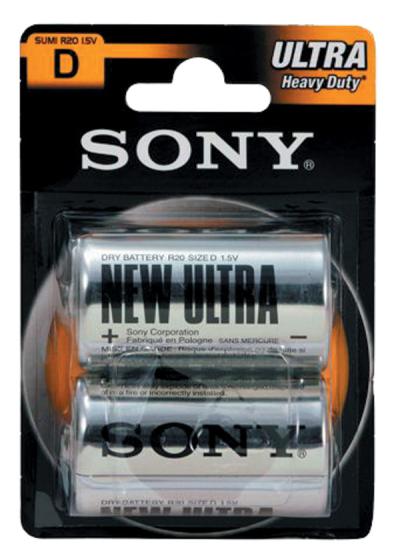 12 BL Di *SONY BATT. TORCIA(R20)ZINCO CLORIDE BL.2 PZ