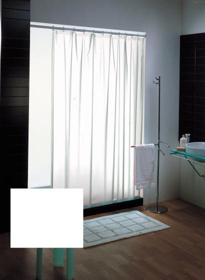 1 PZ Di *TENDA DOCCIA POLIEST. BIANCA CM.240X200