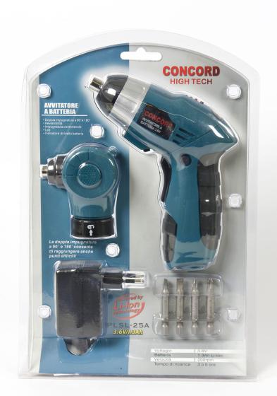 1 PZ Di *CONCORD AVVITATORE BATT.3,6V LI-ION