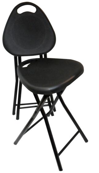 1 PZ Di *SGABELLO PIEGHEVOLE MOD.BILLO NERO