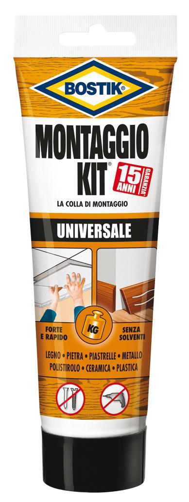12 PZ Di *BOSTIK MONTAGGIO KIT UNIVERSALE TUBO 300G