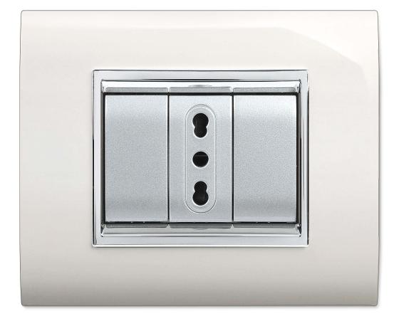 10 PZ Di *PLACCA PRESTIGE PLASTICA BIANCA 3P