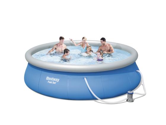 1 PZ Di *PISCINA GONFIABILE C/POMPA 396X84H 57321