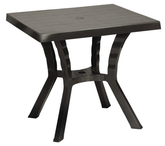 1 PZ Di *TAVOLO RESINA C/INCR.RIGOL.ELITE 60X60 TORT.