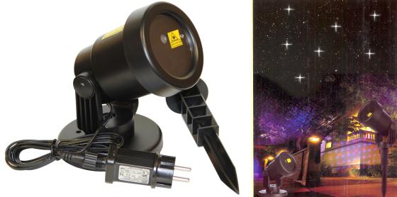 1 PZ Di PROIETTORE LASER 2COL C/MOVIM.E CREPUSCOLARE