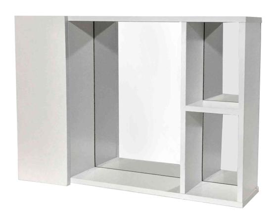 1 PZ Di KIT SPECCHIO BAGNO 1AGIN 1CM.60X13X41 B.CO