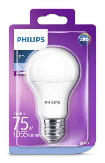6 PZ Di *PHILIPS LED GOCCIA 10WE27 6500K