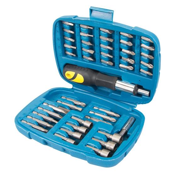 SET SERIE 45 BIT BITS INSERTI MAGNETICI PER TRAPANO AVVITATORE CON CRICCHETTO