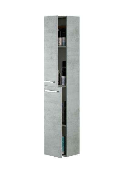 1 PZ Di KIT COLONNA BAGNO ARUBA 2 ANTE SOSP. CEMENTO
