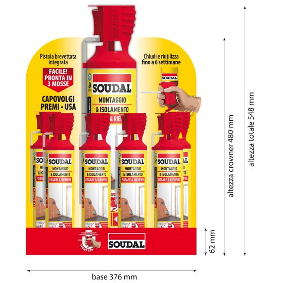 1 CF Di SOUDAL ESPOS. 9 GENIUS GUN+3 PANNELLI&BLOCCHI
