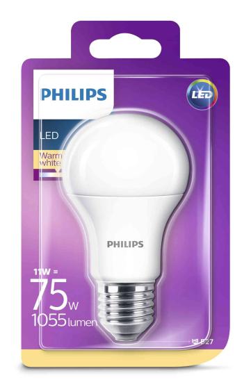 4 PZ Di PHILIPS LED GOCCIA 11WE27 2700K