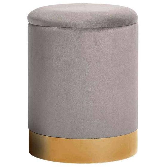 2 PZ Di POUFF TONDO 31X38H CM.SABBIA