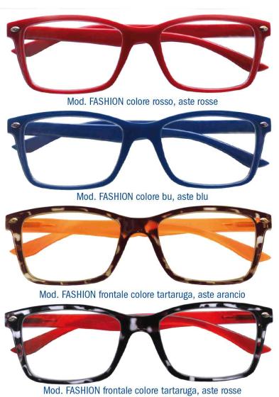 4 PZ Di OCCHIALI FASHION COLORI ASSORT.DIOTTRIE 1,5