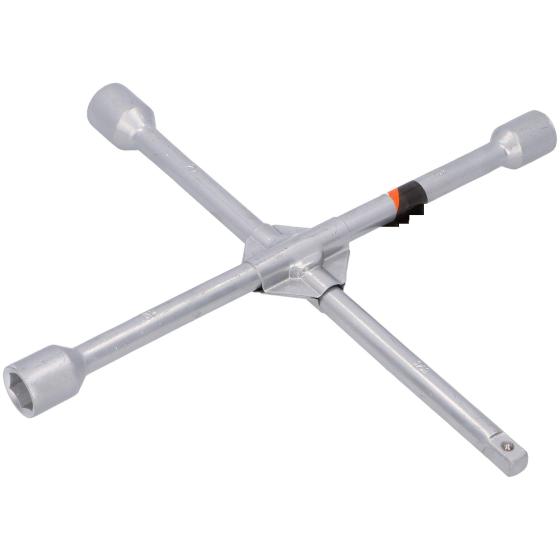Chiave a croce x ruote gomme auto mm 17-19-21- attacco 1/2 smontagomme
