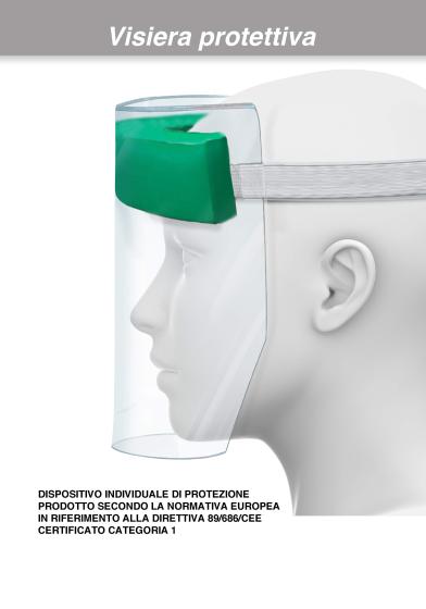 VISIERA PROTETTIVA DI SICUREZZA SCHERMO FACCIALE VISIERE MASCHERE VISO PARAFIATO