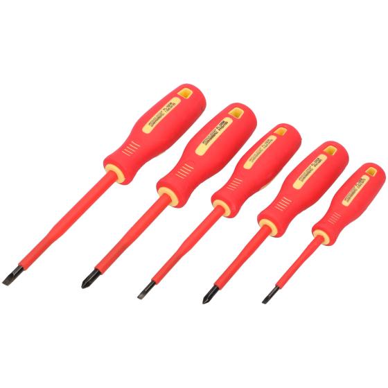 SET SERIE GIRAVITI CACCIAVITI ISOLANTI VDE ISOLATI ELETTRICISTA CERCAFASE