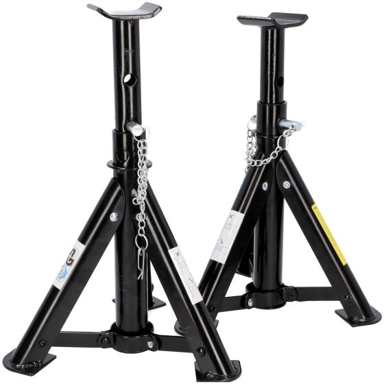 Set 2 Supporto 2000 kg cavalletto cavalletti regolabile x auto camper moto
