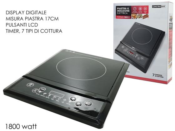 PIASTRA INDUZIONE FORNELLO CUCINA FORNETTO REGOLABILE 1800 WATT FORNELLINO