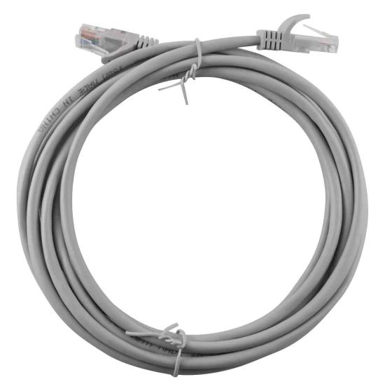1,0 PZ Di CAVO LAN UTP PLUG RJ45/RJ45 GRIGIO MT.3