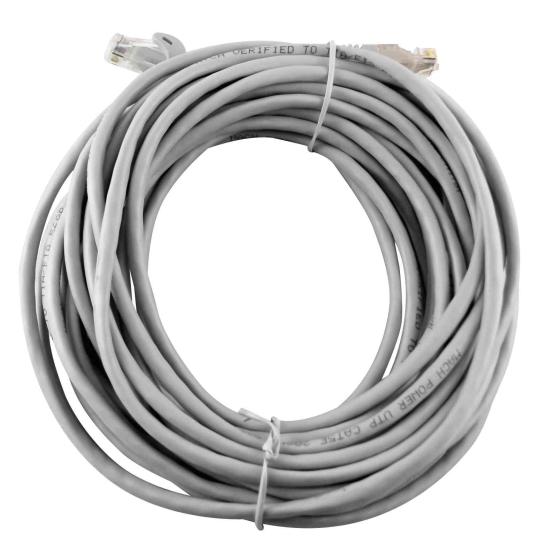 1,0 PZ Di CAVO LAN UTP PLUG RJ45/RJ45 GRIGIO MT.20