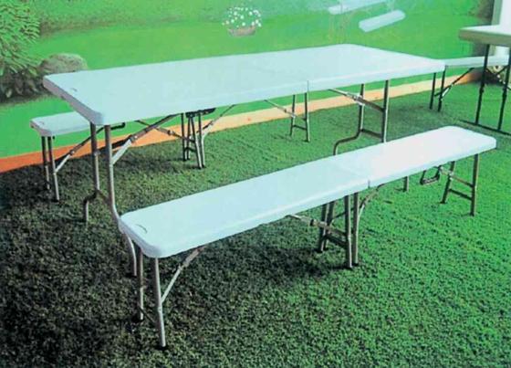 1,0 CF Di SET BIRRERIA IN ACCIAIO E HDPE 183X76XH74 CM