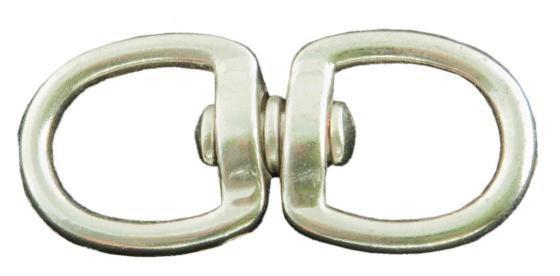 50,0 PZ Di ANELLO DOPPIO GIREVOLE ZINCATO 13 MM  D 1/2 **