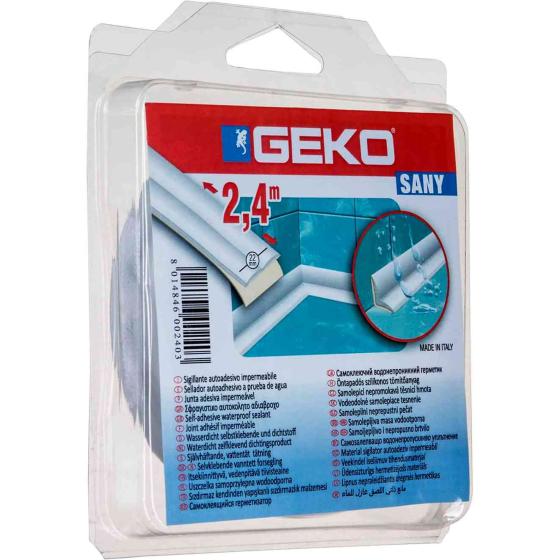 1,0 PZ Di GUARNIZIONE GEKO SANIBORD 22 MM X 2,4 M BIANCO*