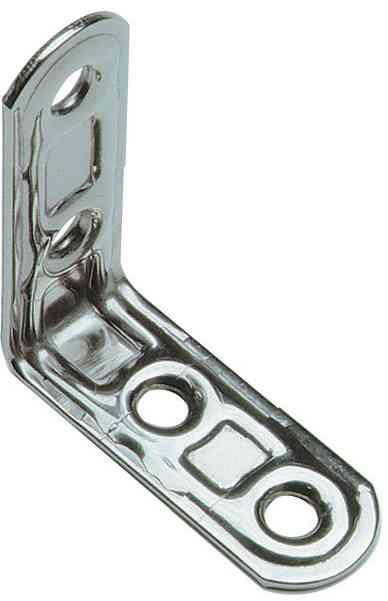 20,0 PZ Di PIASTRA 164/IN LASTRINA ANGOLARE INOX 4 FORI 30X30