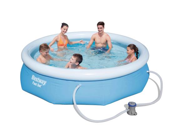1,0 PZ Di PISCINA GONFIABILE CON POMPA 305XH76 CM 57270