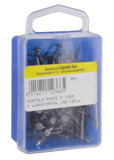 5,0 SC Di SC SCATOLA CHIODI T. PIANA 10X25 CAVATORTA 125 G*