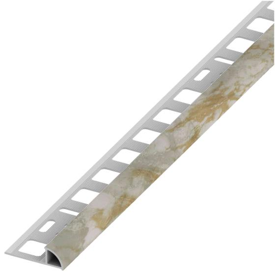 5,0 PZ Di PROFILO JOLLY PVC  8 MM H 250 CM MARMOR GRIGIO