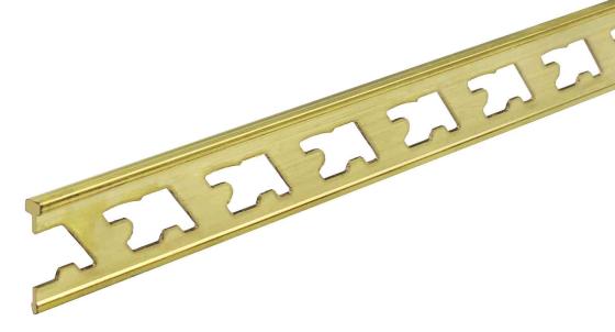 5,0 PZ Di GIUNTO OTTONE PER PAVIMENTI 5X3X25 MM H 200 CM