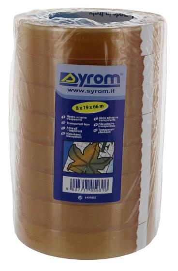 16,0 PZ Di NASTRO TRASPARENTE PPL 19X66
