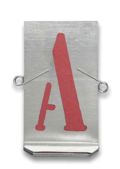 1,0 PZ Di STAMPINI TRAFORATI 27 LETTERE DA  40 MM