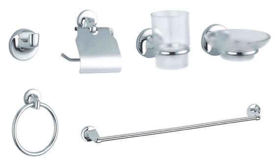 1,0 CF Di SERIE BAGNO TONDO CROMO 6 PZ*