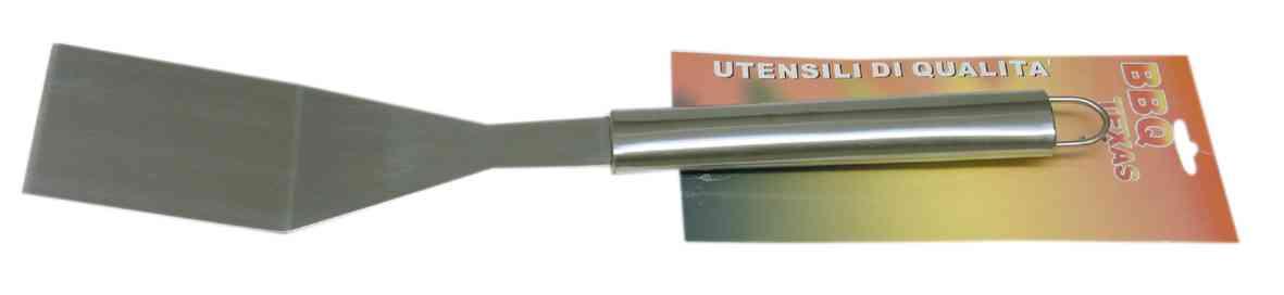 6,0 PZ Di TEXAS SPATOLA STRETTA INOX PER BARBECUE SATINATO