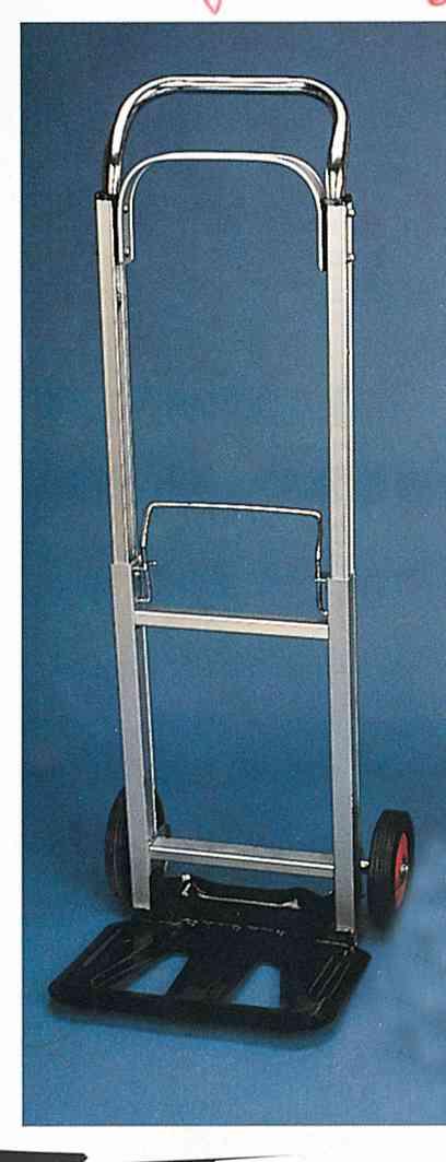 1,0 PZ Di CARRELLO PORTACASSE 2 RUOTE ALL TELESCOPICO 90 KG