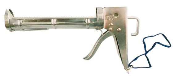 12,0 PZ Di PISTOLA PER SILICONE ACCIAIO CROMATO 81240