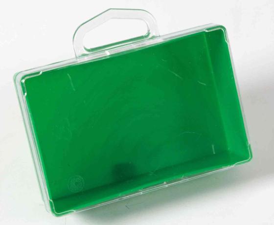 40,0 PZ Di SCATOLA PLASTICA SELF SERVICE 105X70 MM VERDE