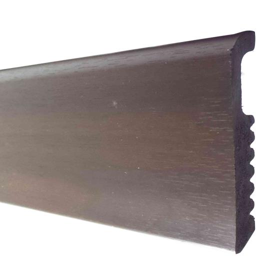 10,0 PZ Di BATTISCOPA 75X8 POLISTIRENE LISCIO 200 CM NOCE SCU