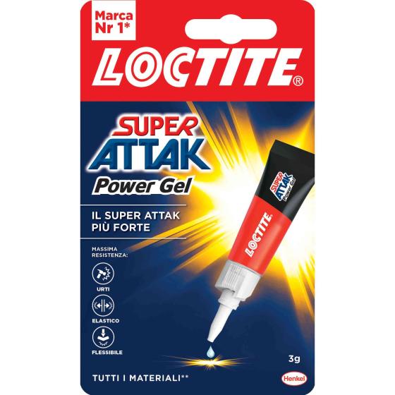 24,0 PZ Di ADESIVO ATTAK POWER GEL 3 G