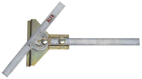 1,0 PZ Di SQUADRA PER PIASTRELLISTA BASE ACCIAO 200 MM