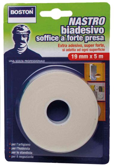 12,0 PZ Di NASTRO BIADESIVO FORTE BOSTON 19MMX5M