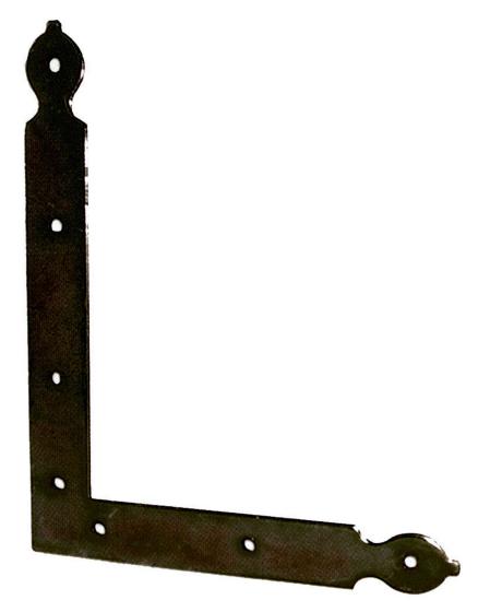 24,0 PZ Di ANGOLARE FERRO POLIMERIZ LIGURIA 200X250 MM NERO