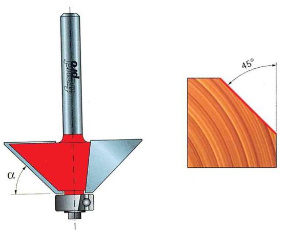1,0 PZ Di FRESA WIDIA PER SMUSSARE 40-10606  45 GRADI